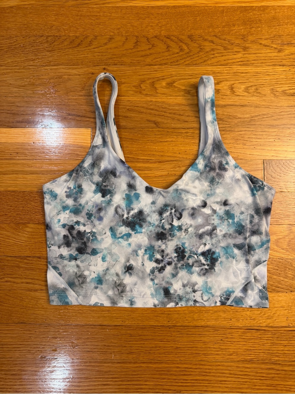 Lululemon Align Tank Kaleidofloral Multi (Gray and Blue) - Size 10